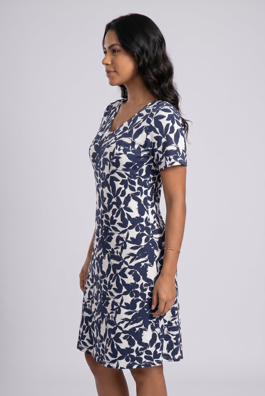 Vestido Feminino Floral Solto Casual