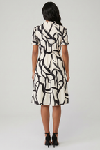 Vestido Feminino Geométrico Elegante