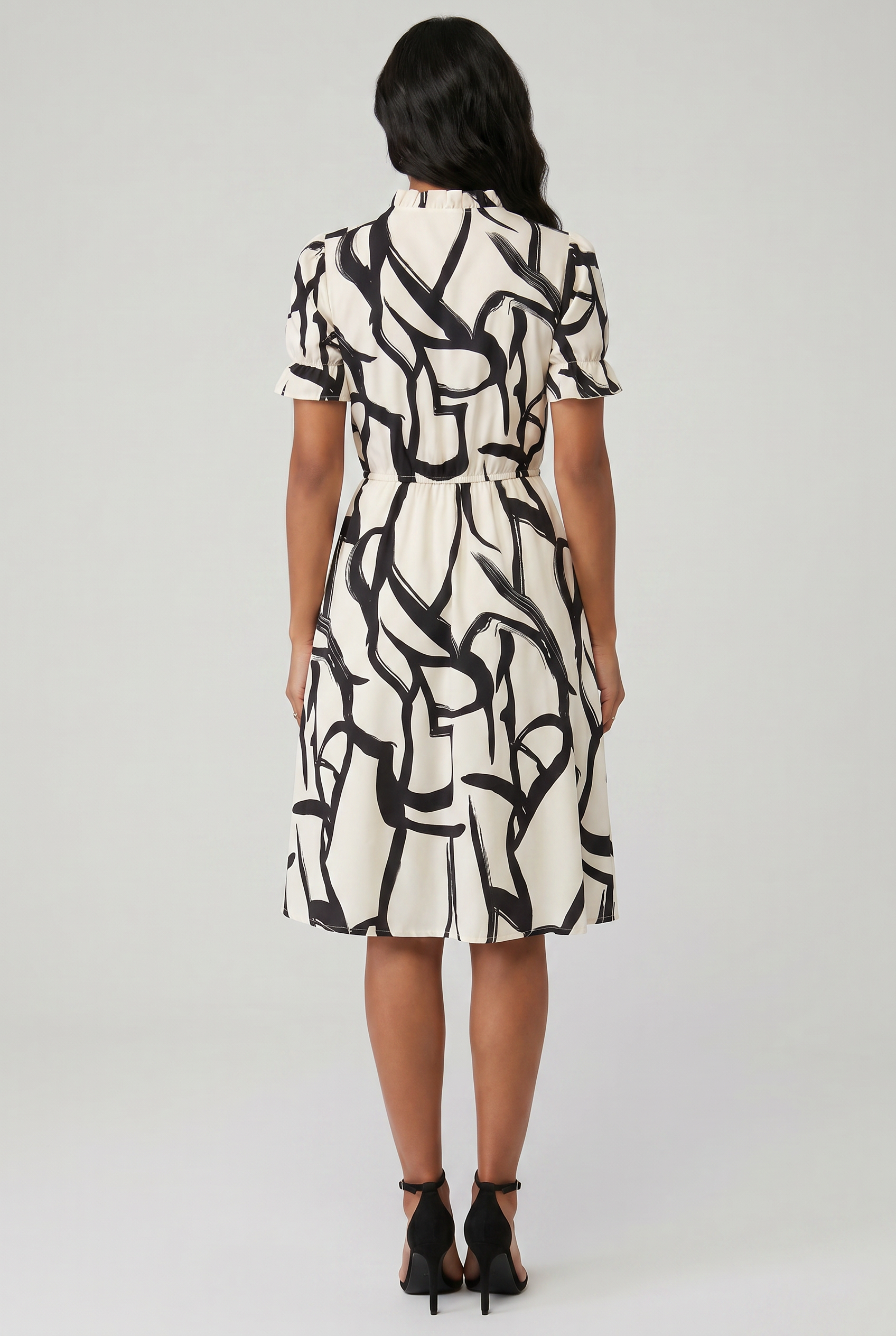 Vestido Feminino Geométrico Elegante