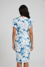 Vestido Feminino Floral Elegante com Amarração