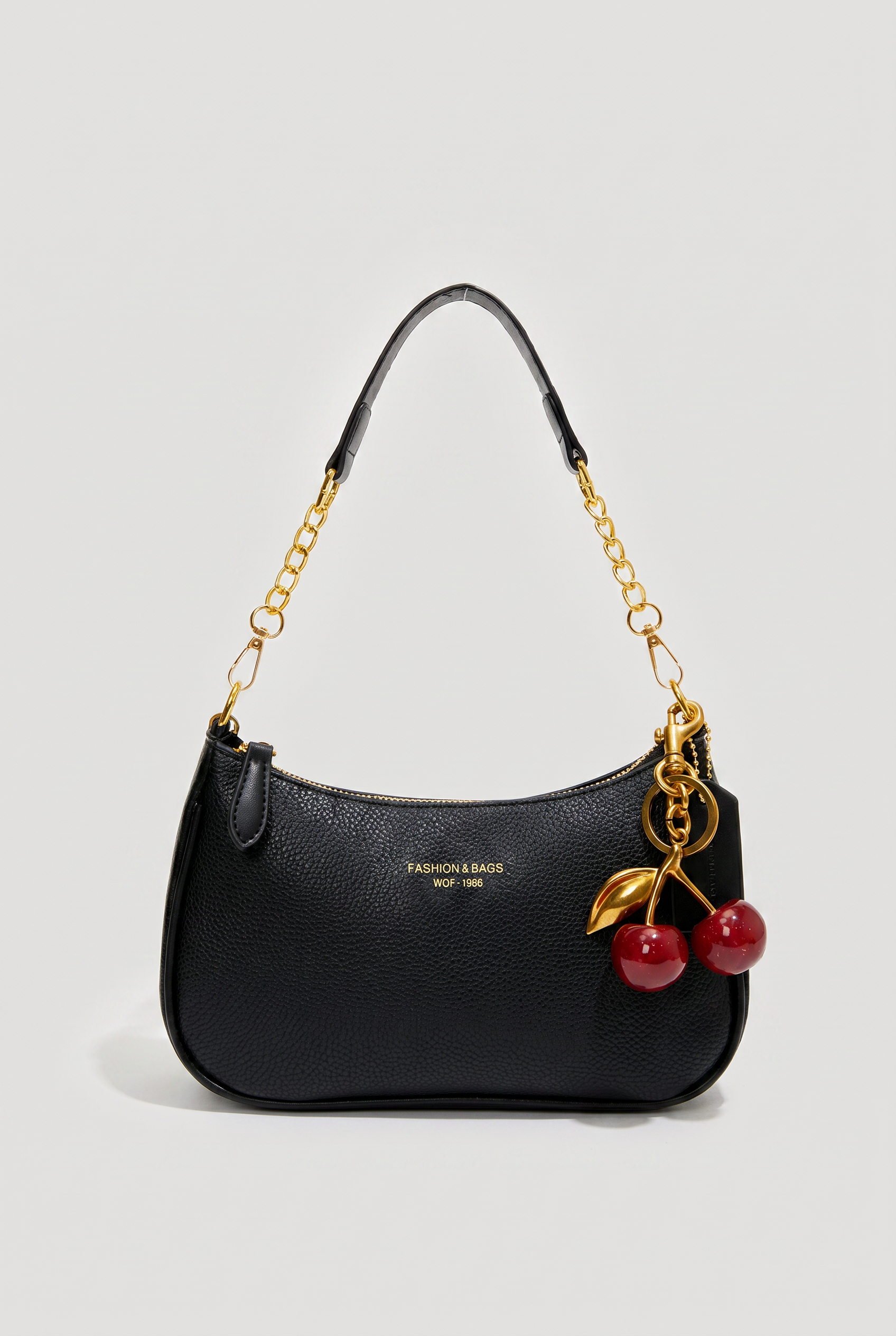 Bolsa Feminina Cherry com Corrente Dourada