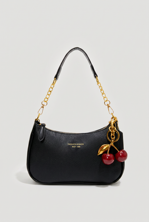 Bolsa Feminina Cherry com Corrente Dourada