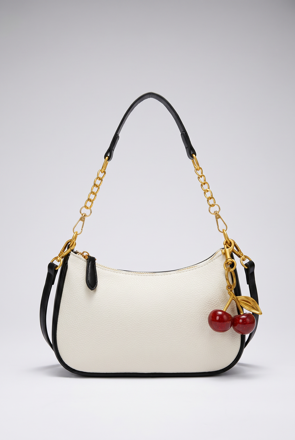 Bolsa Feminina Cherry com Corrente Dourada
